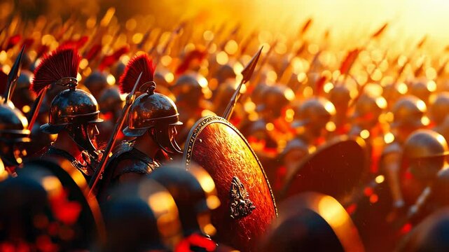 Roman Legionaries in Formation, legionary, soldier, army, warrior, shield