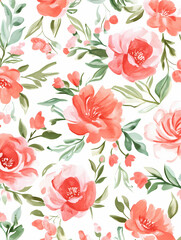 abstract watercolor floral pattern 