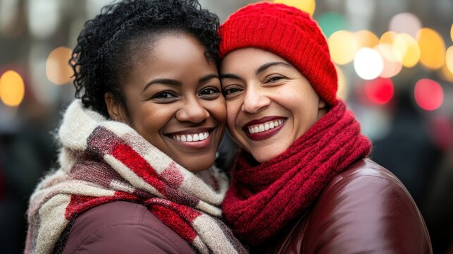 An inclusive Valentine's Day celebration, welcoming friends and family from diverse backgrounds
