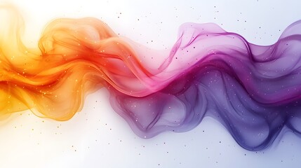 Obraz premium Gradient waves convex shapes on a white background