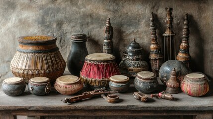 A Collection of Traditional Burmese Musical Instruments