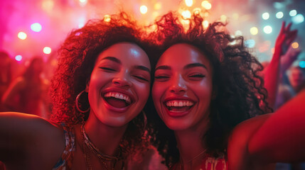 Friends Enjoying a Night at the Concert