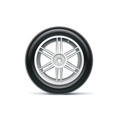 Wheel and tire for transport or service design. Jpeg version also available in gallery