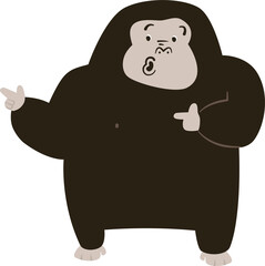 funny cartoon gorilla 
