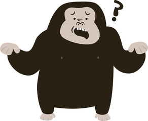 funny cartoon gorilla 