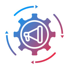 Marketing Automation Vector Icon Style