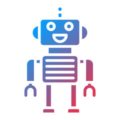 Robotics Vector Icon Style