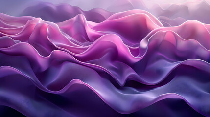 Obraz premium Abstract 3D Purple and Pink Wavy Background