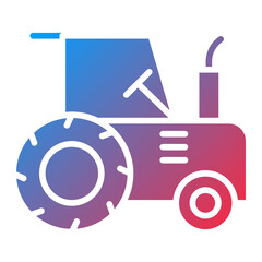 Tractor Vector Icon Style