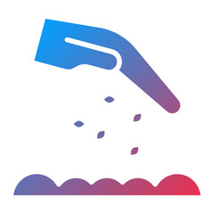 Seed Hand Vector Icon Style