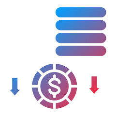 Depreciation Vector Icon Style