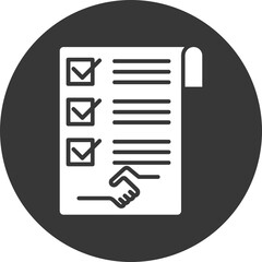 Agreement Vector Icon Design