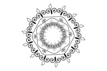 Naklejka premium mandala design