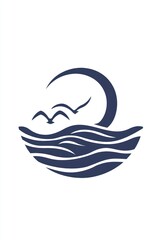 Stylized glyph icon representing air flow, perfect for HVAC systems.