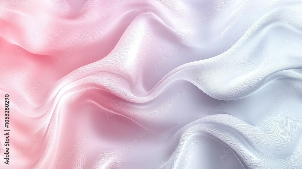Poster gradient waves in a seamless abstract background with a soft, dynamic movement in various shades.