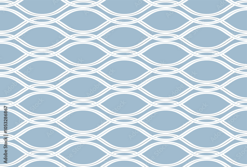 Poster abstract ornament vector seamless pattern. waves texture pattern