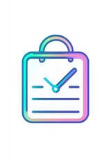 Line icon for calendar, emphasizing bold design for scheduling and time management.