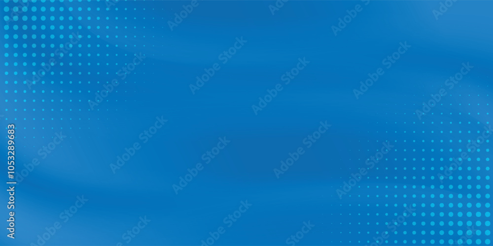 Poster minimal geometric background. dynamic blue shapes composition with white lines. abstract background 