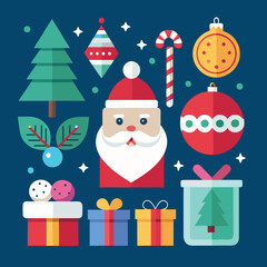 Obraz premium set of christmas elements