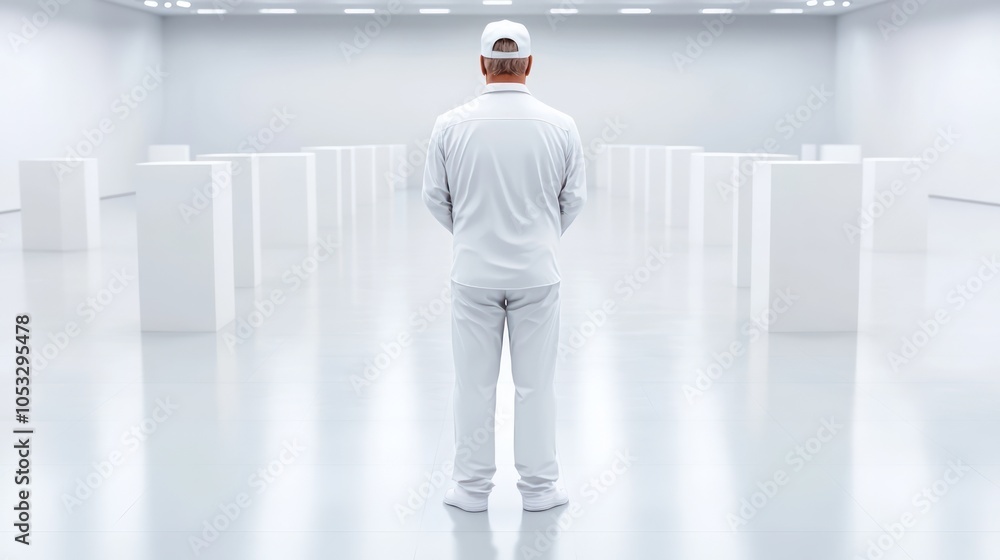 Aufkleber a minimalist perspective exploring the intersection of space and self in contemporary art environmen