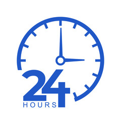 The 24 hours of service icon
