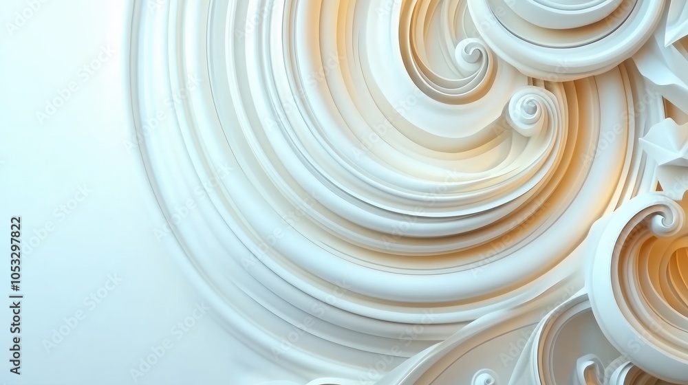 Leinwandbilder elegant swirls a captivating exploration of fluid forms and textures in modern design