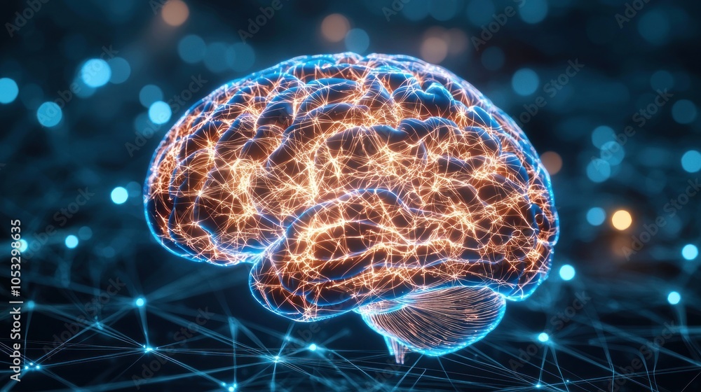 Poster Exploring the intricacies of the human brain a journey through neural networks and connectivity