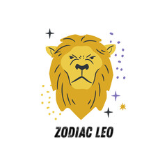 lion head vector zodiac
