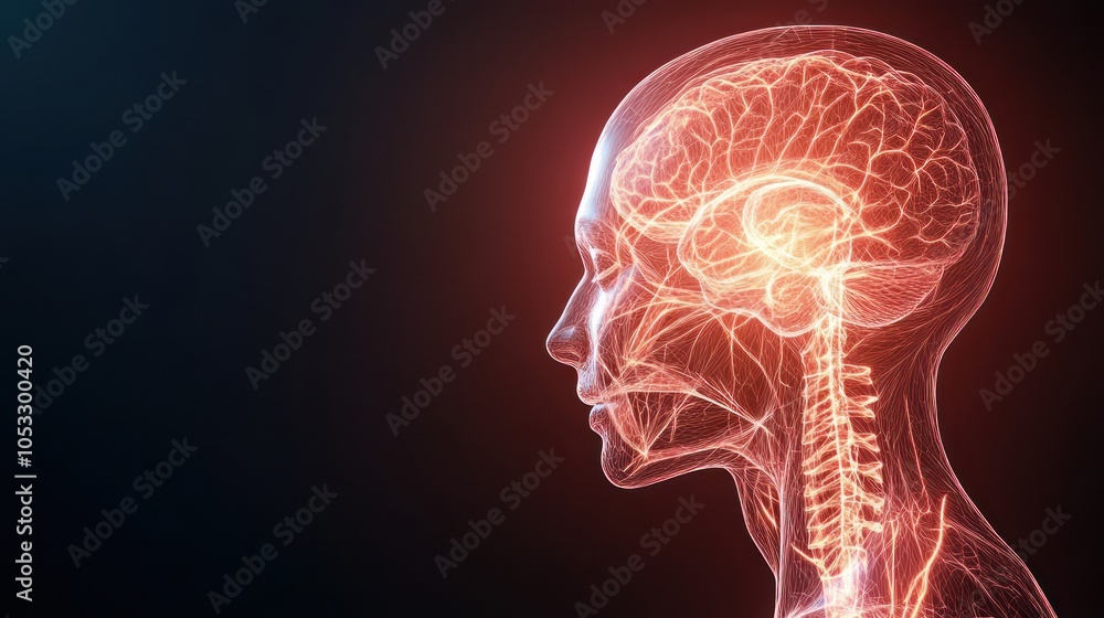 Poster Exploring the complexity of the human brain a detailed visualization of neural connections and anatomy