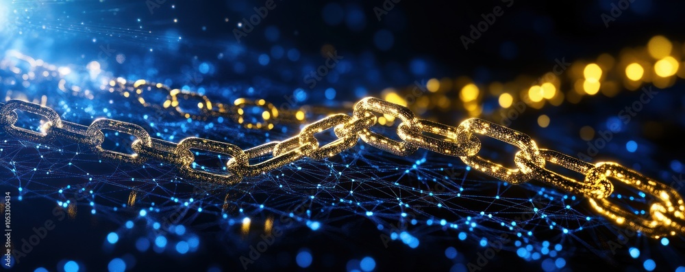 Aufkleber A stunning visualization of interconnectedness exploring the dynamics of digital chains and data networks