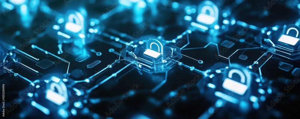 Leinwandbilder Exploring the future of cybersecurity the impact of blockchain technology on data protection and privacy