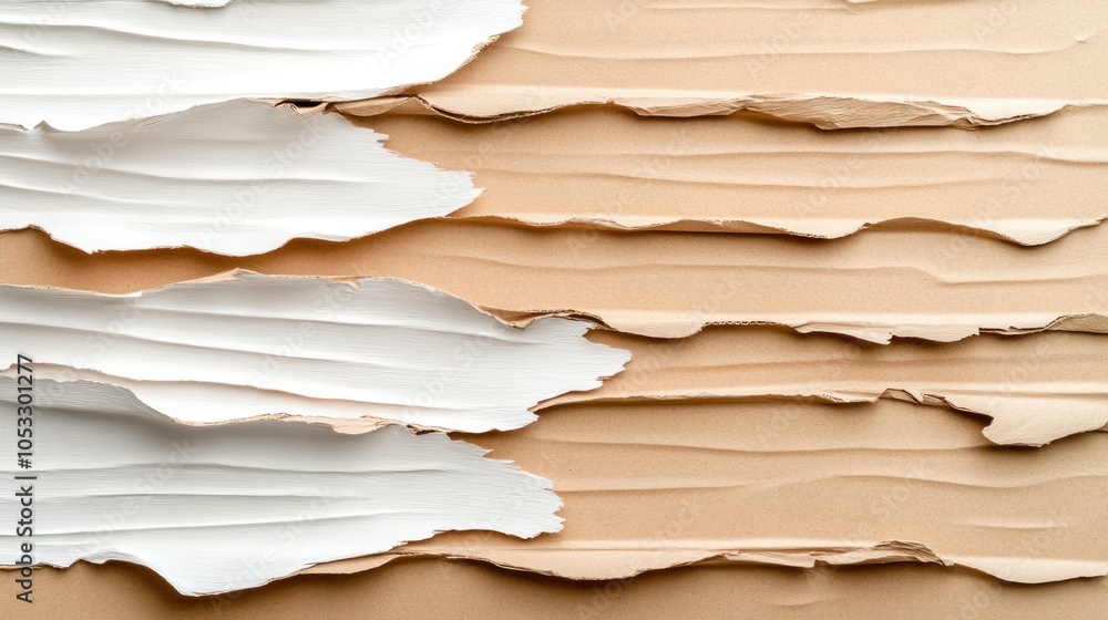 Poster textured layers of white and beige paint create an abstract aesthetic for creative projects