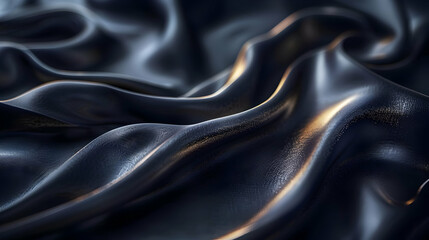 Obraz premium Abstract 3D Black and Gold Fabric Texture Background