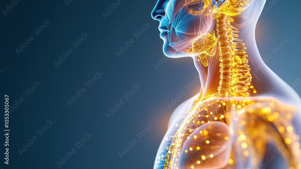 Poster exploring the intricacies of the human body a detailed visualization of anatomical structures and fu