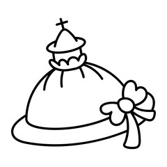 St paul cathedral icon in doodle style 
