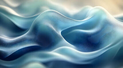 Obraz premium Abstract 3D Blue Wave Background