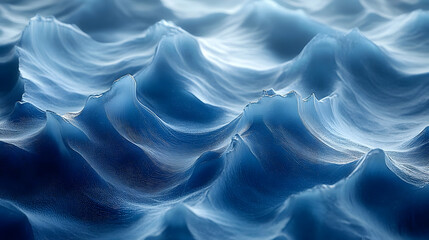 Fototapeta premium Abstract 3D Blue Water Wave Background