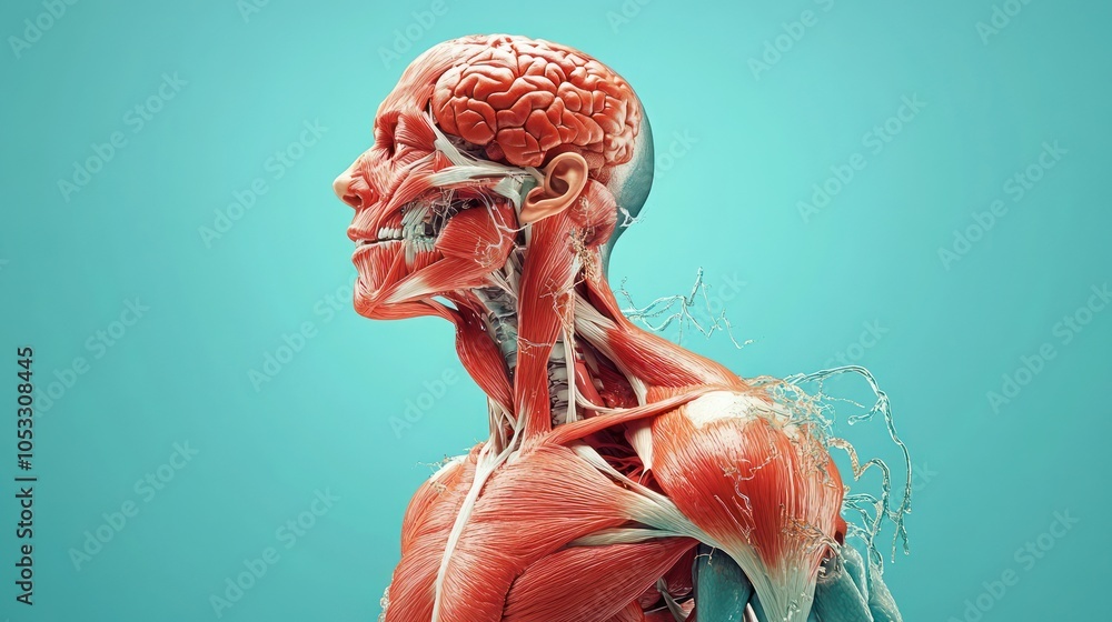 Poster Exploring the intricacies of human anatomy a visual journey through the body's systems and structures