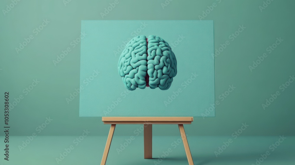 Leinwandbilder Exploring the intricacies of the human brain a visual representation of cognitive complexity