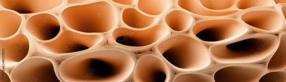 Aufkleber Exploring the intricate patterns of natural forms in a unique cellular structure