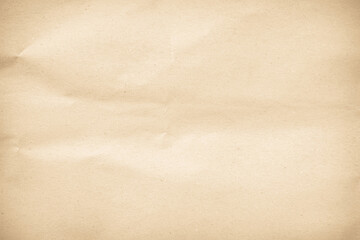 Crumpled brown paper texture background for design with copy space for text or image.	