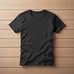 Men's and Women's black tshirt mockup