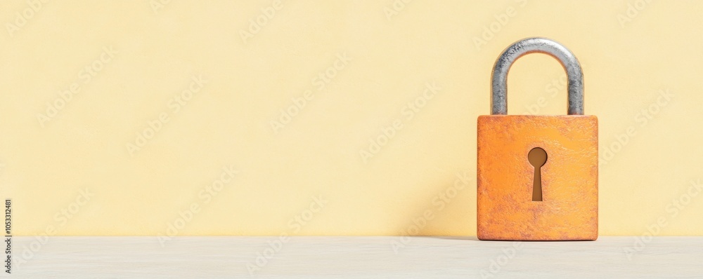 Poster Exploring the symbolism of security the significance of a lock in a modern context
