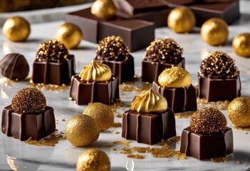 decadent chocolate close shots showcasing luxurious textures velvety flavors every detail, artisanal, cocoa, coating, confection, creamy, dark, dessert