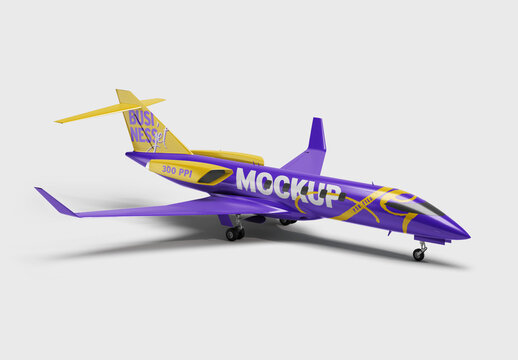Private Jet Mockup for Creative Design and Branding Projects