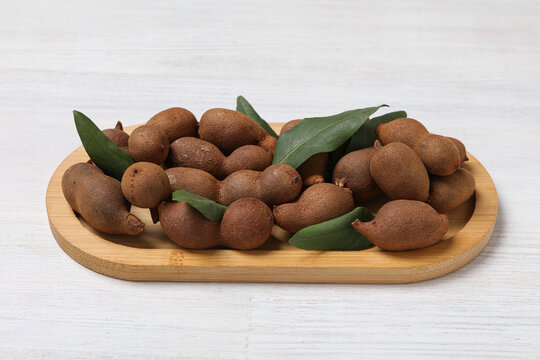 Tamarind fruit, concept of delicious food, fresh tamarind