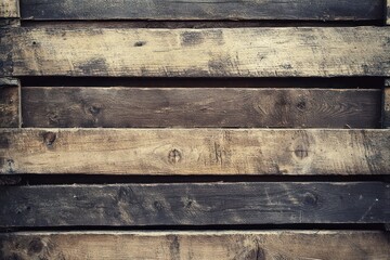 A close-up view of weathered wooden planks arranged horizontally.