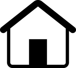 home icon. House symbol. elements of real estate objects and houses, Family, Real Estate Agent, Investment, Residential Building, City, Apartment. black icons isolated on transparent background.