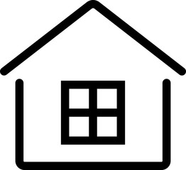 home icon. House symbol. elements of real estate objects and houses, Family, Real Estate Agent, Investment, Residential Building, City, Apartment. black icons isolated on transparent background.