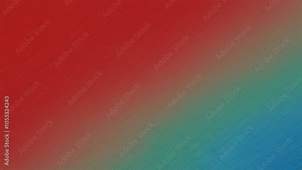 Aufkleber bright red and blue gradient with a soft fade into green, featuring a rich, unpixelated texture idea